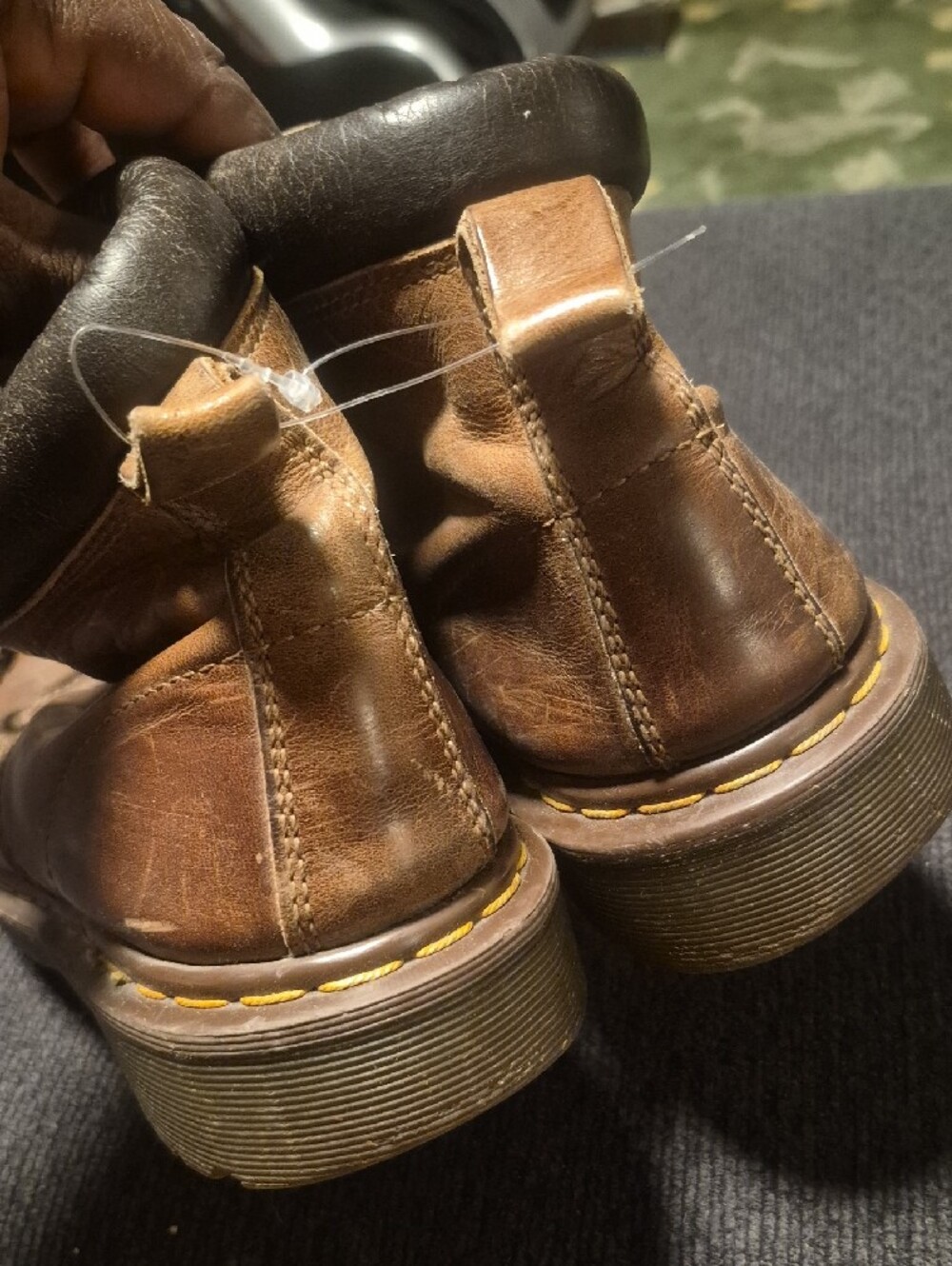 Dr. Martens Brown Leather Lace-Up Work Boots - Picture 6 of 12